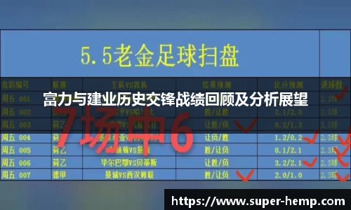 富力与建业历史交锋战绩回顾及分析展望